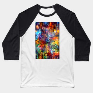 Colorful Lights Baseball T-Shirt